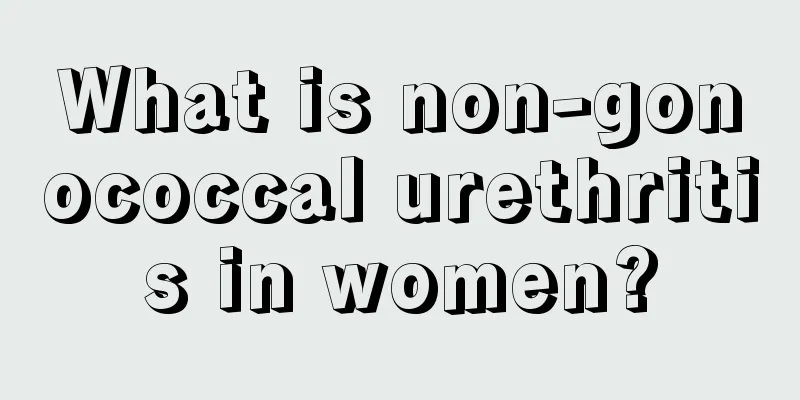 What is non-gonococcal urethritis in women?