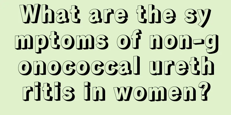 What are the symptoms of non-gonococcal urethritis in women?