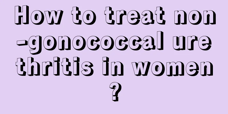 How to treat non-gonococcal urethritis in women?