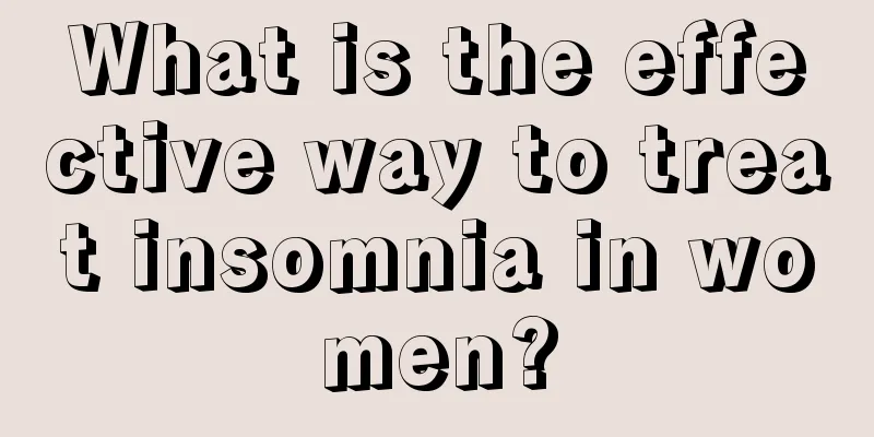 What is the effective way to treat insomnia in women?