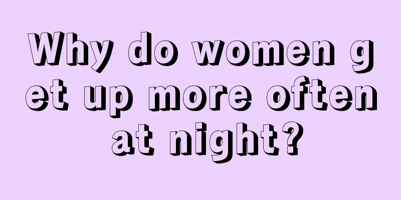 Why do women get up more often at night?