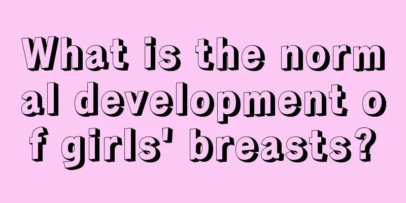 What is the normal development of girls' breasts?