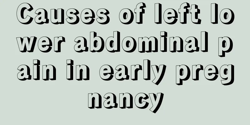 Causes of left lower abdominal pain in early pregnancy