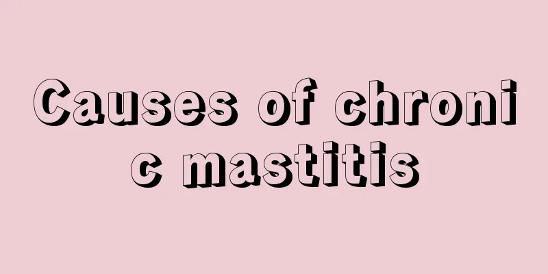 Causes of chronic mastitis