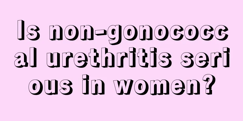 Is non-gonococcal urethritis serious in women?