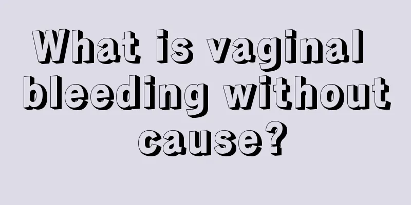 What is vaginal bleeding without cause?