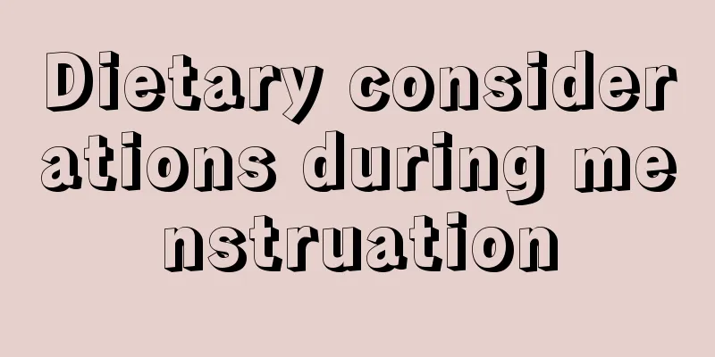 Dietary considerations during menstruation