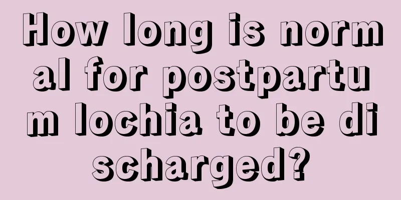 How long is normal for postpartum lochia to be discharged?