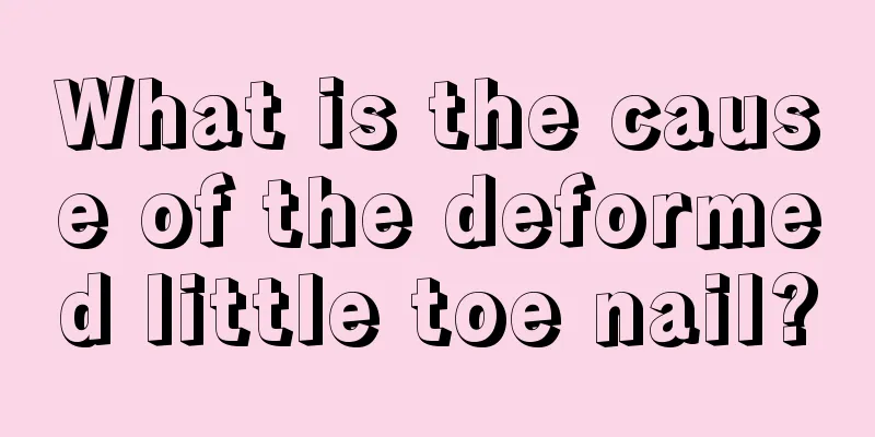 What is the cause of the deformed little toe nail?