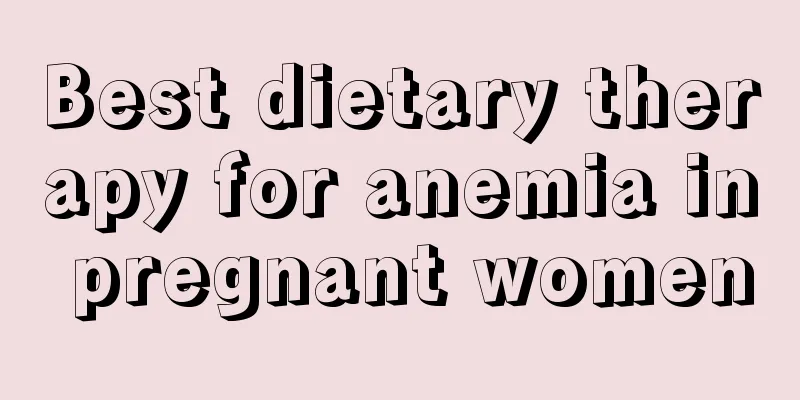 Best dietary therapy for anemia in pregnant women