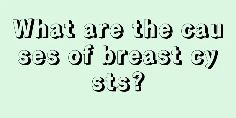 What are the causes of breast cysts?