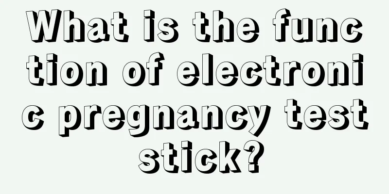 What is the function of electronic pregnancy test stick?