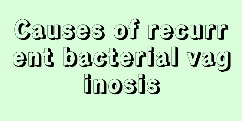 Causes of recurrent bacterial vaginosis