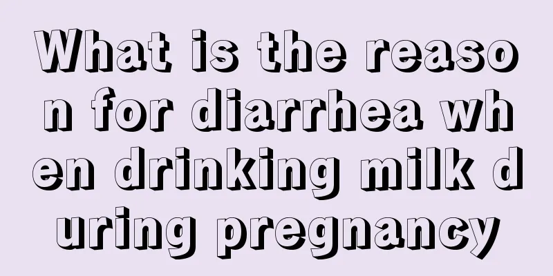 What is the reason for diarrhea when drinking milk during pregnancy