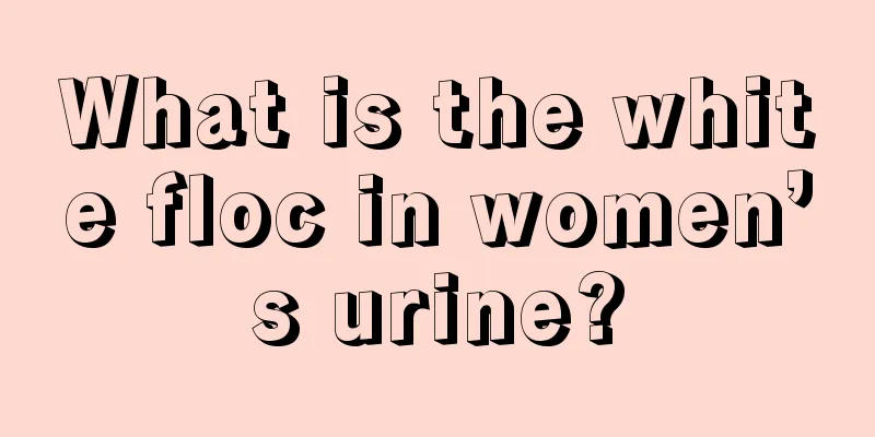 What is the white floc in women’s urine?