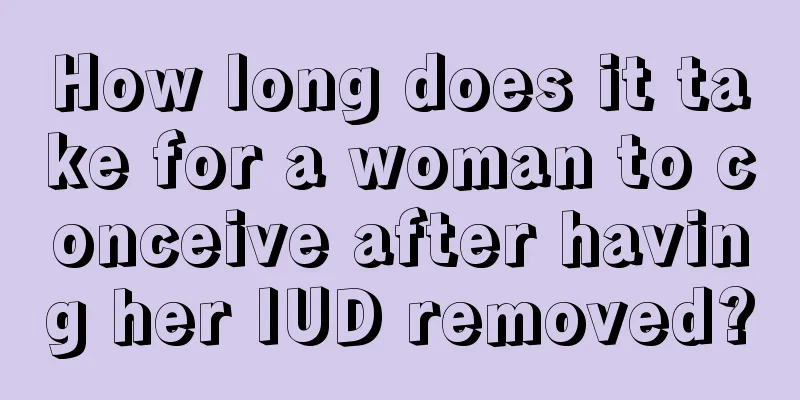 How long does it take for a woman to conceive after having her IUD removed?