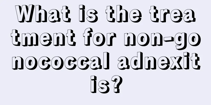 What is the treatment for non-gonococcal adnexitis?