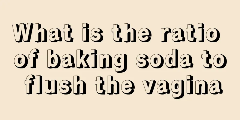 What is the ratio of baking soda to flush the vagina