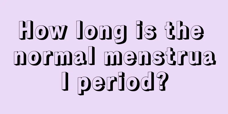 How long is the normal menstrual period?