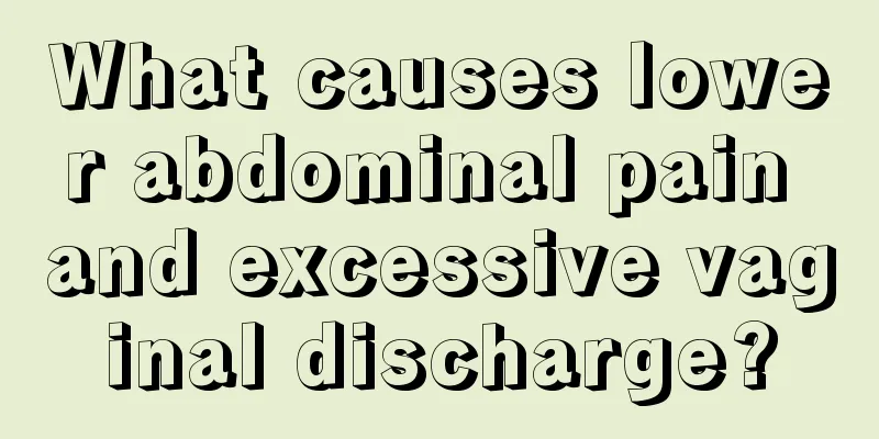 What causes lower abdominal pain and excessive vaginal discharge?