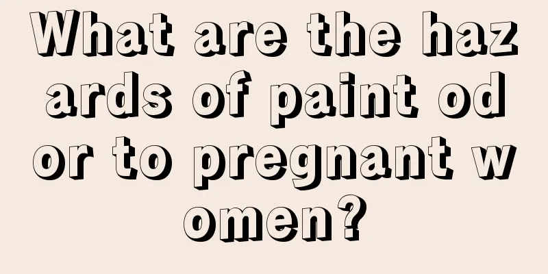 What are the hazards of paint odor to pregnant women?