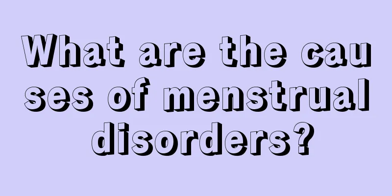 What are the causes of menstrual disorders?