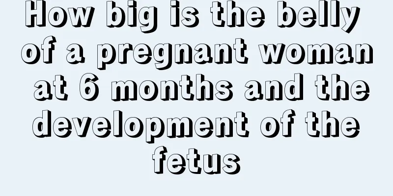 How big is the belly of a pregnant woman at 6 months and the development of the fetus