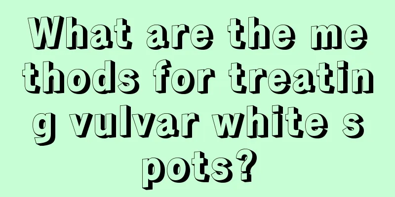 What are the methods for treating vulvar white spots?