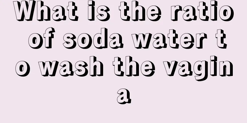 What is the ratio of soda water to wash the vagina