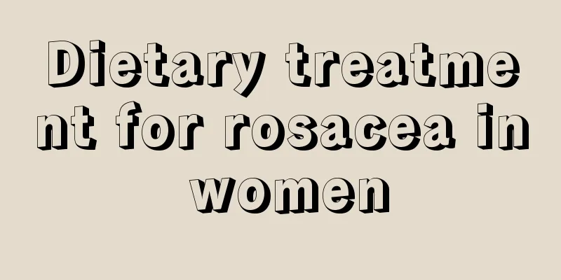 Dietary treatment for rosacea in women