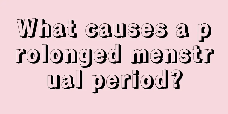 What causes a prolonged menstrual period?