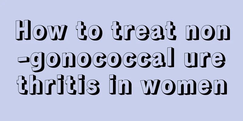 How to treat non-gonococcal urethritis in women