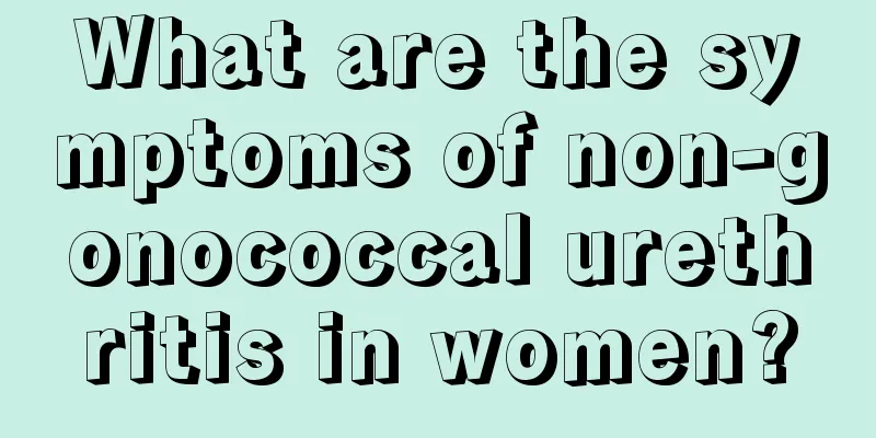 What are the symptoms of non-gonococcal urethritis in women?