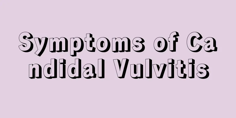 Symptoms of Candidal Vulvitis