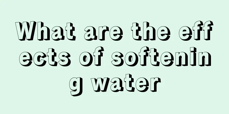 What are the effects of softening water