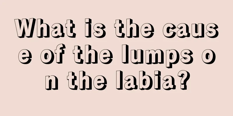 What is the cause of the lumps on the labia?