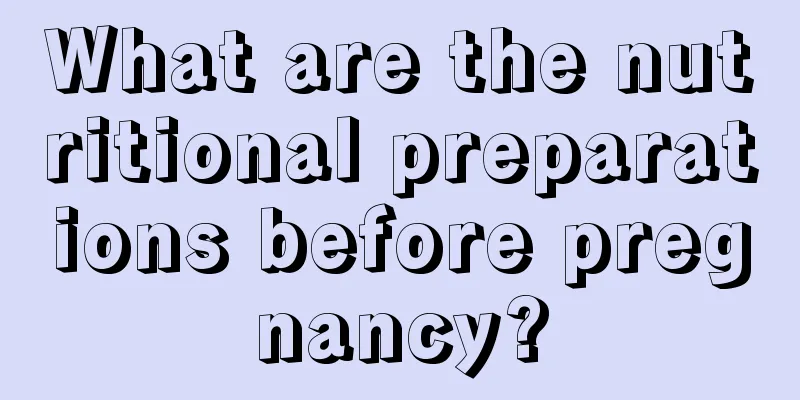 What are the nutritional preparations before pregnancy?