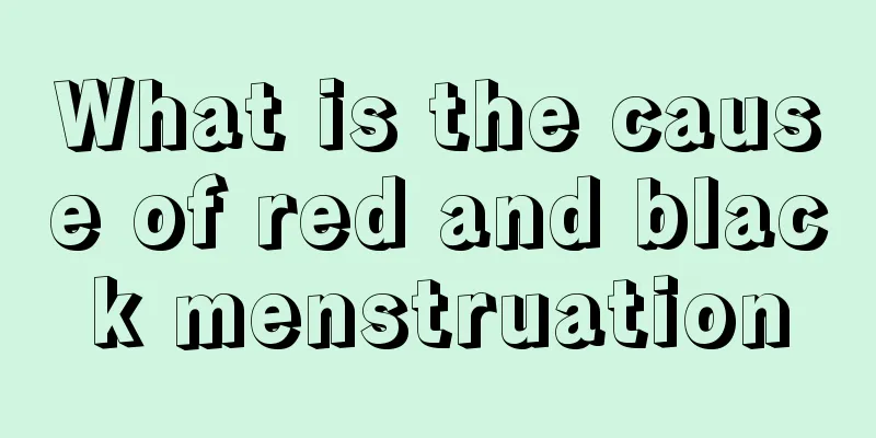 What is the cause of red and black menstruation