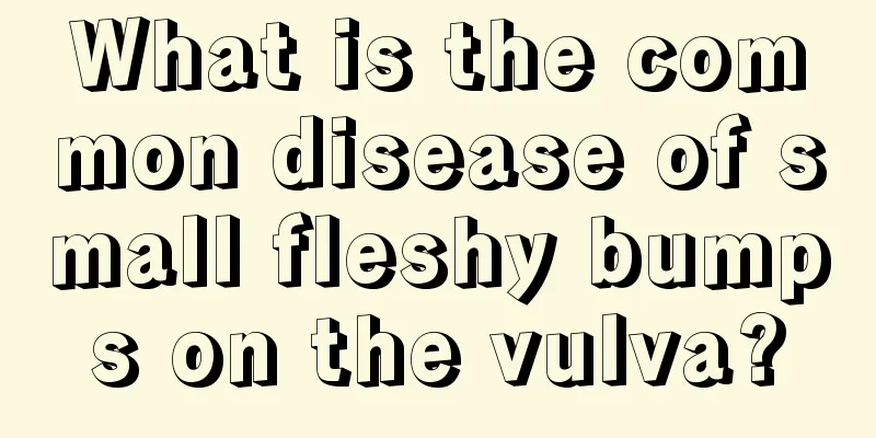 What is the common disease of small fleshy bumps on the vulva?