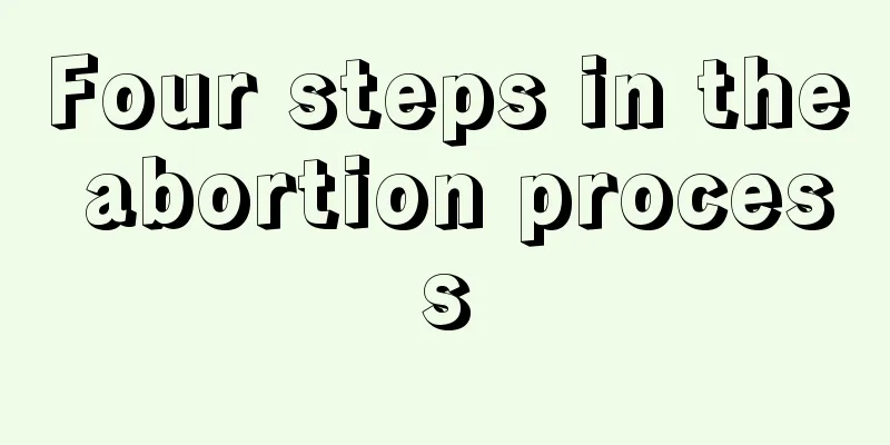 Four steps in the abortion process