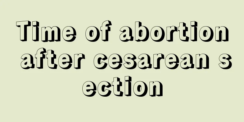 Time of abortion after cesarean section