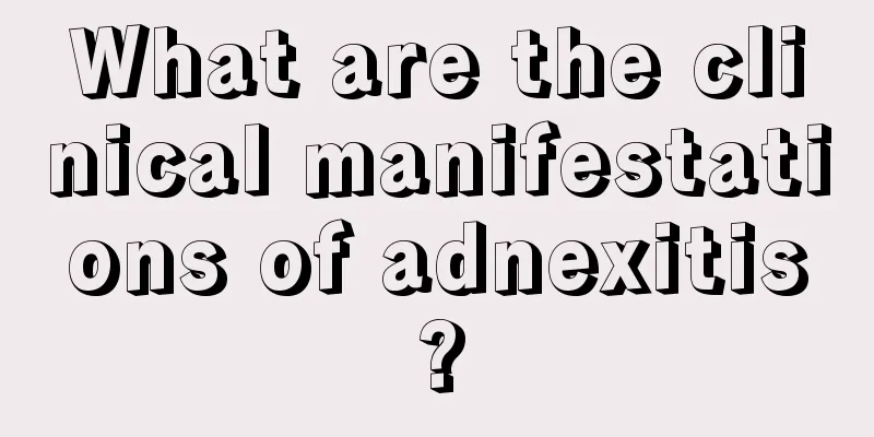 What are the clinical manifestations of adnexitis?