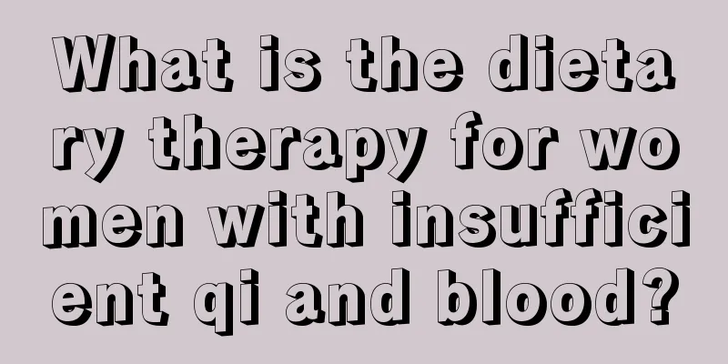 What is the dietary therapy for women with insufficient qi and blood?