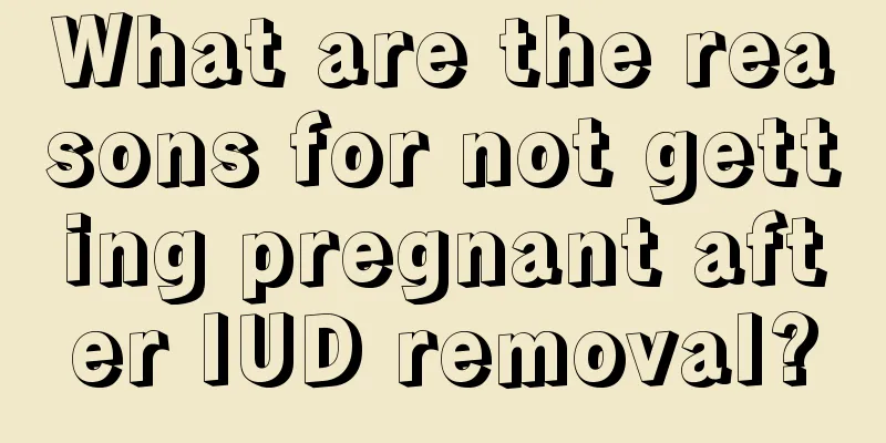 What are the reasons for not getting pregnant after IUD removal?