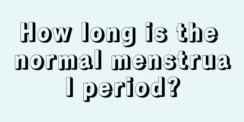 How long is the normal menstrual period?