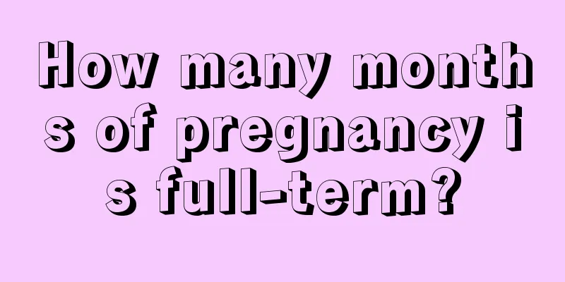 How many months of pregnancy is full-term?