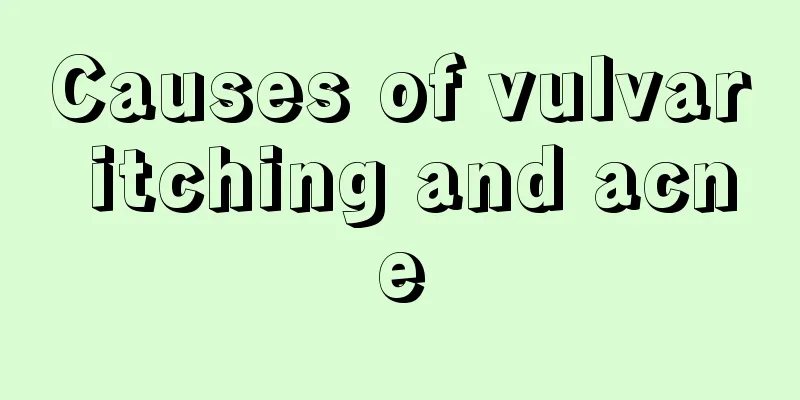 Causes of vulvar itching and acne