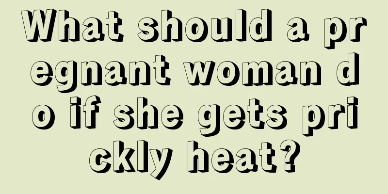 What should a pregnant woman do if she gets prickly heat?