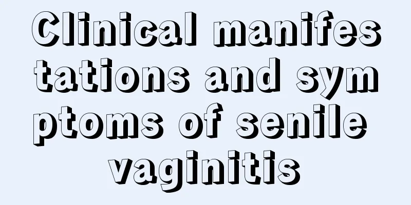 Clinical manifestations and symptoms of senile vaginitis