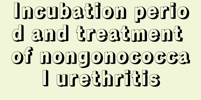 Incubation period and treatment of nongonococcal urethritis